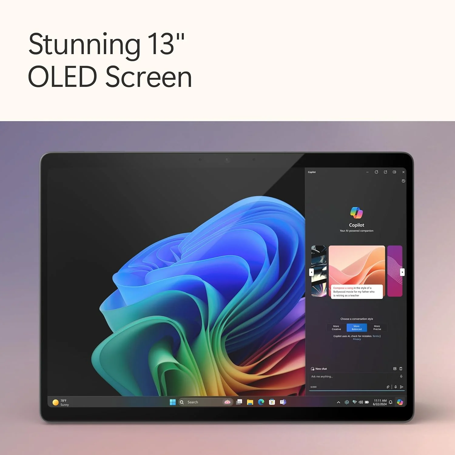 Microsoft New Surface Pro (11th Edition) - Windows 11 Home Copilot + PC - 13” LCD PixelSense Touchscreen - Qualcomm Snapdragon X Plus (10 Core) - 16GB RAM - 512GB SSD - Platinum - ZHY-00014 (BRAND NEW/SEALED) - Image 3