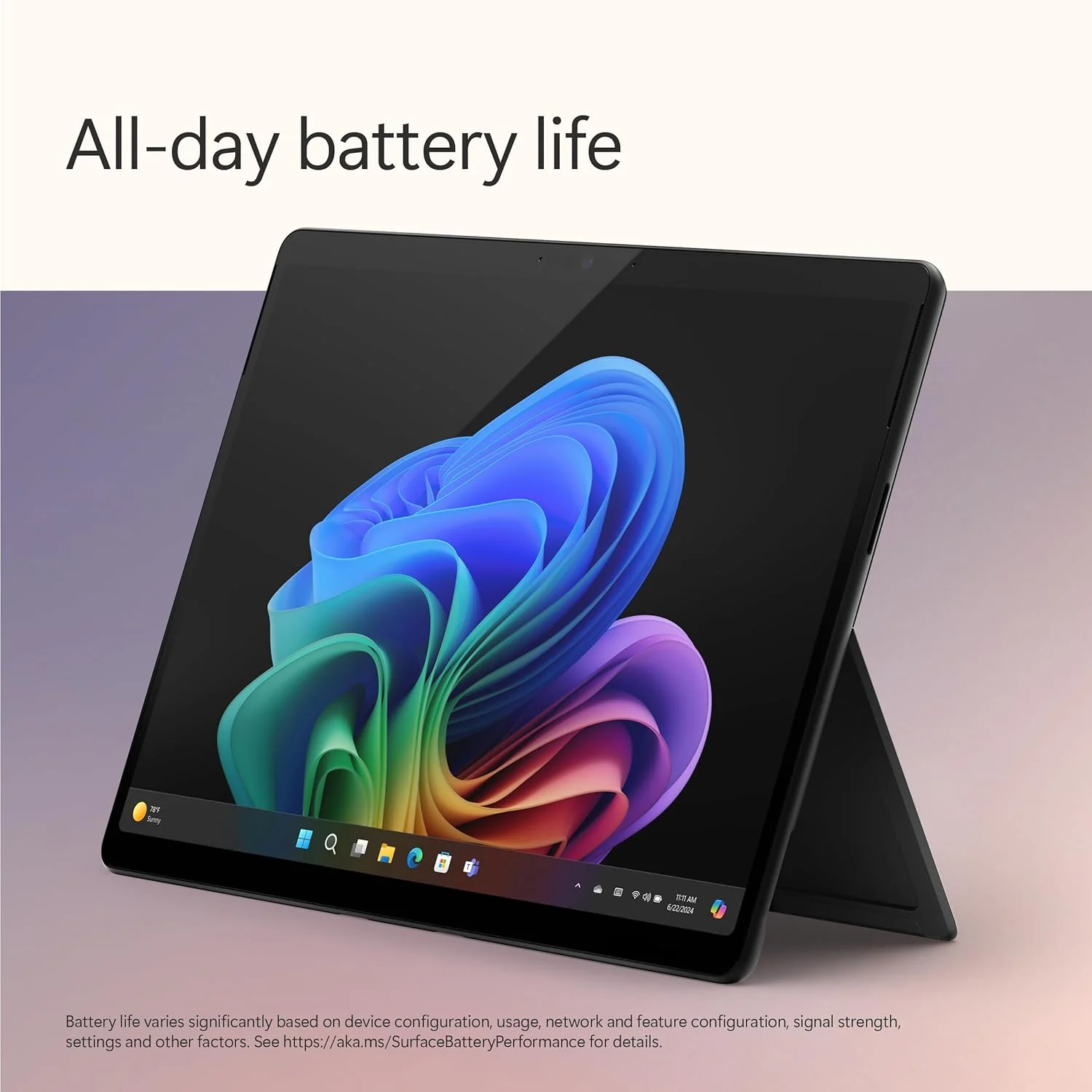 Microsoft New Surface Pro (11th Edition) - Windows 11 Home Copilot + PC - 13” LCD PixelSense Touchscreen - Qualcomm Snapdragon X Plus (10 Core) - 16GB RAM - 512GB SSD - Platinum - ZHY-00014 (BRAND NEW/SEALED) - Image 4