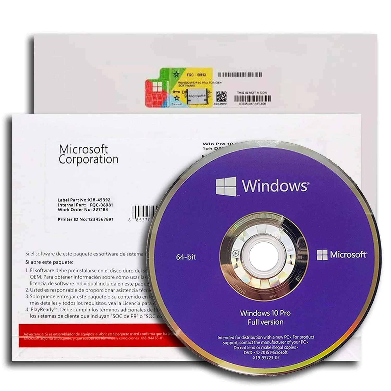 Microsoft Windows 10 Professional 64Bit OEM (OEI) DVD PACK English Intl for 1 PC/ User - Image 10