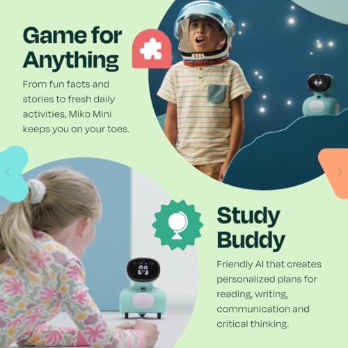 Miko Mini with 2 Years Free Max: AI Robot for Kids | Fosters STEAM Learning & Education | Packed with Games, Dance, Singing | Child-Safe Conversational Learning | Ideal Gift for Boys & Girls 5+ Blue - Image 5