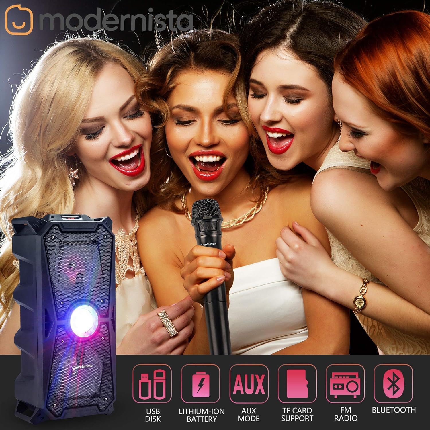 Modernista Sound Box 400 50 Watt Truly Wireless Bluetooth Portable Outdoor Speaker (Black) - Image 4
