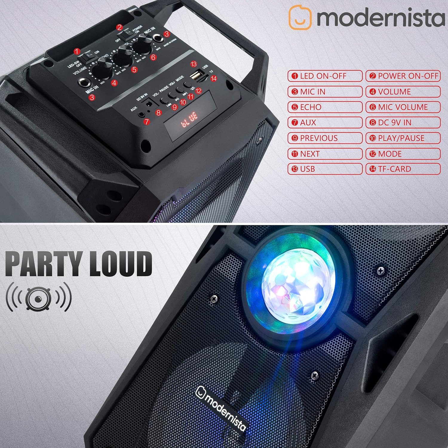 Modernista Sound Box 400 50 Watt Truly Wireless Bluetooth Portable Outdoor Speaker (Black) - Image 8