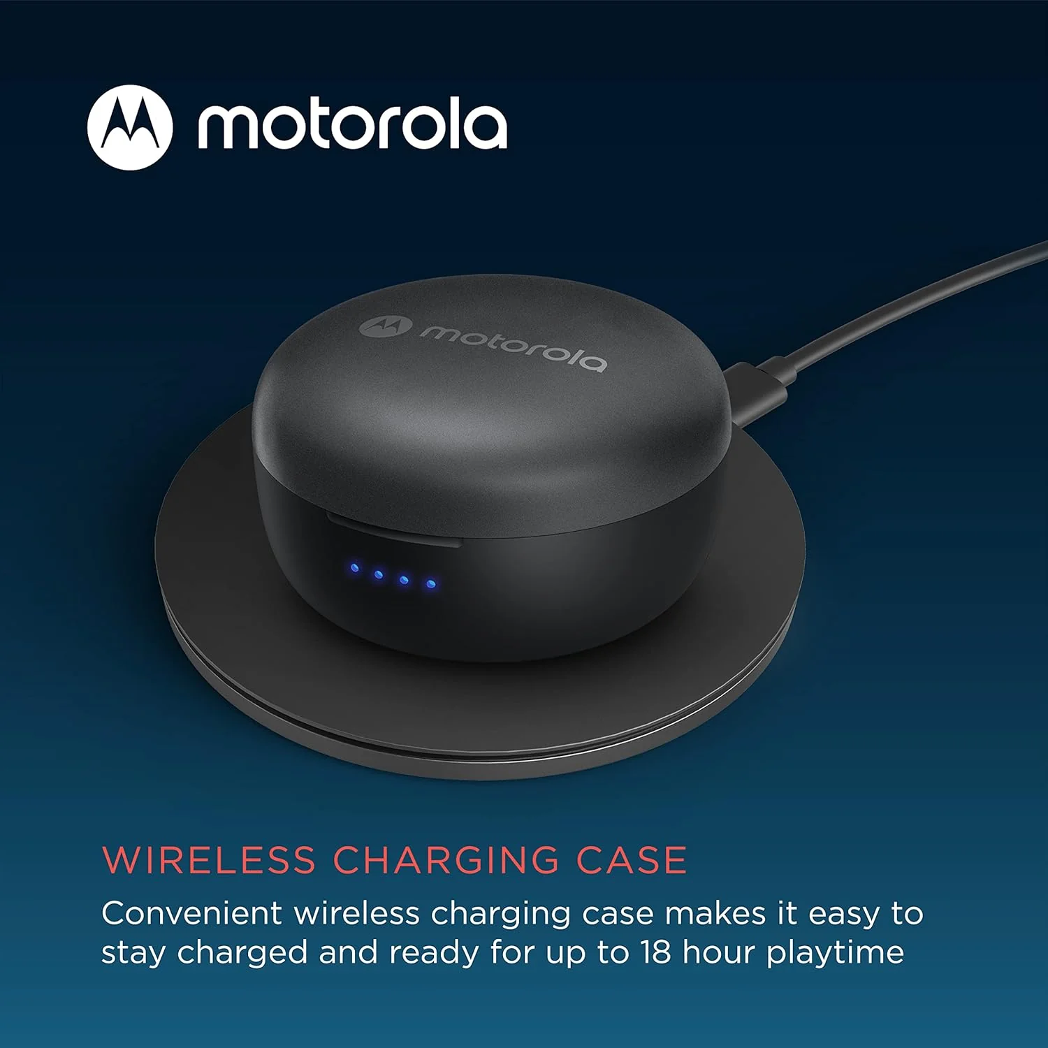 Motorola Moto Buds 270 ANC - True Wireless Bluetooth Earbuds with Microphone and Active Noise Cancellation - IPX5 Water Resistant, Touch Control, Comfort Fit - Includes Micro Charging Case - White (BRAND NEW/SEALED) - Image 4