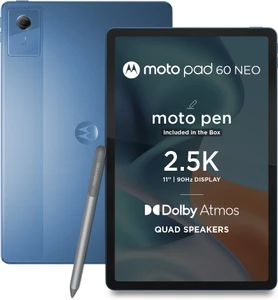 MOTOROLA pad 60 neo 8 GB RAM 128 GB ROM 11 inch with Wi-Fi Only Tablet (Malibu Blue)