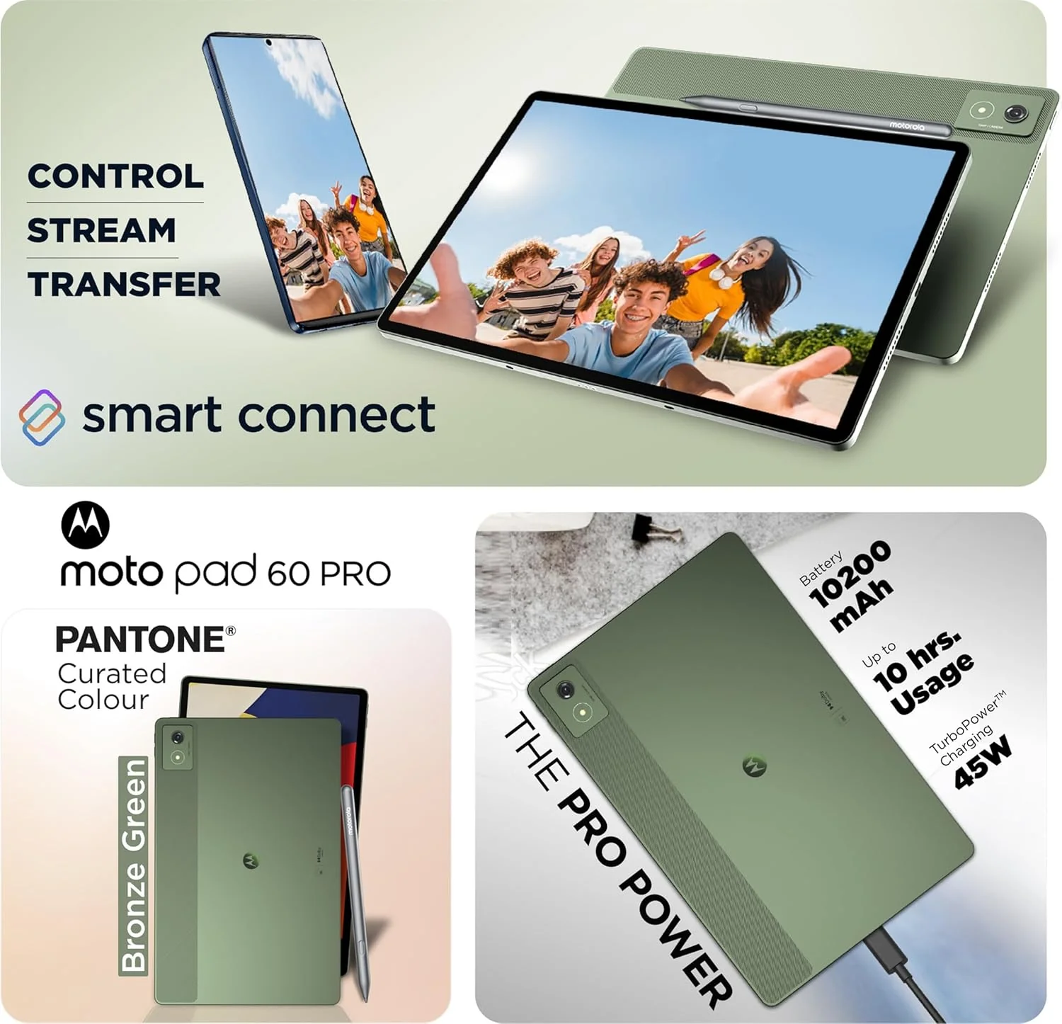 Motorola Pad 60 Pro (Pantone Bronze Green) (Without Moto Pen) - Image 16