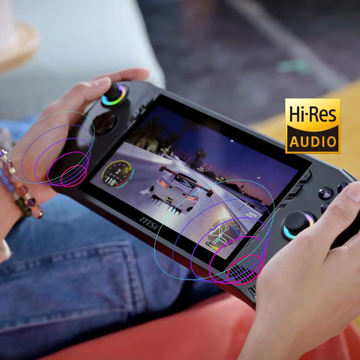 MSI Claw, Intel 1st Gen. Ultra 7 155H,Built-in AI, 18CM FHD 120Hz Handheld Gaming Console(16GB/1TB NVMe SSD/Windows 11 Home/Intel Arc/Black/675g), A1M-217IN - Image 3