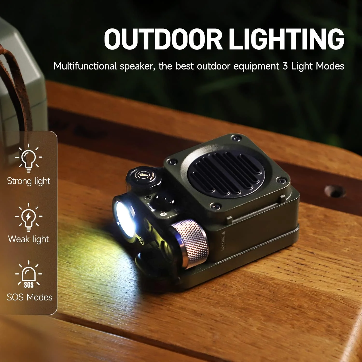Muzen Wild Mini Rugged Portable Wireless Bluetooth Speaker 5.0 | Without Gift Box| Upto 8hrs Playback Time| IPX5 Waterproof| Party Boost| for Home, Party, Travel Purpose| Flashlight Modes - Image 6