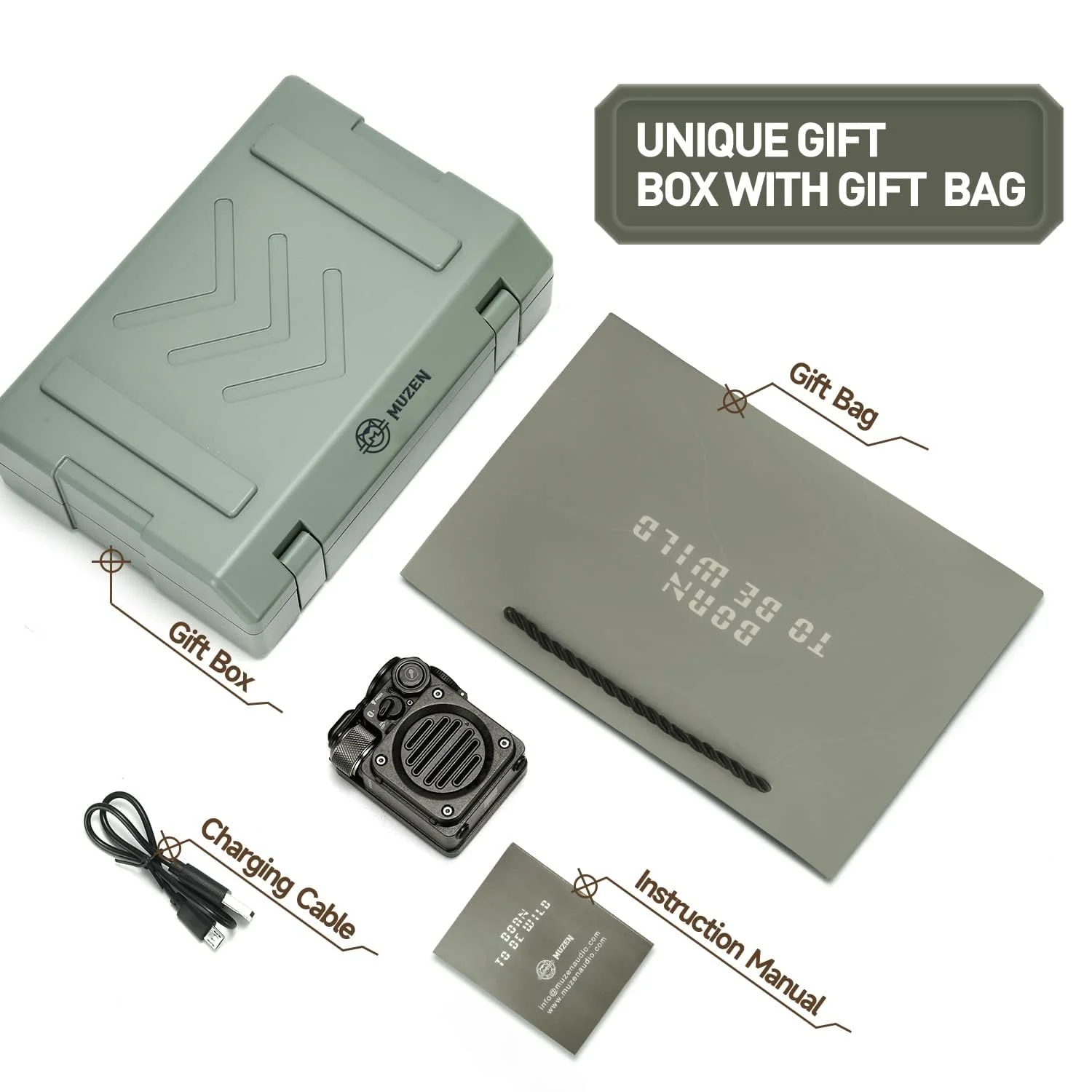 Muzen Wild Mini Rugged Portable Wireless Bluetooth Speaker 5.0 | Without Gift Box| Upto 8hrs Playback Time| IPX5 Waterproof| Party Boost| for Home, Party, Travel Purpose| Flashlight Modes - Image 8