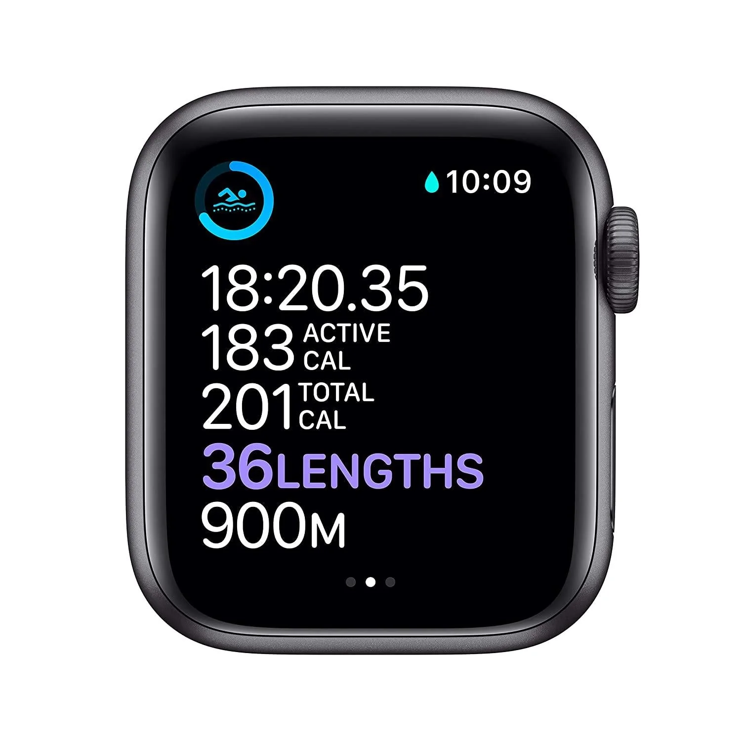 New Apple Watch Series 6 (GPS + Cellular) - Space Grey Aluminium Case with Black Sport Band - Image 3