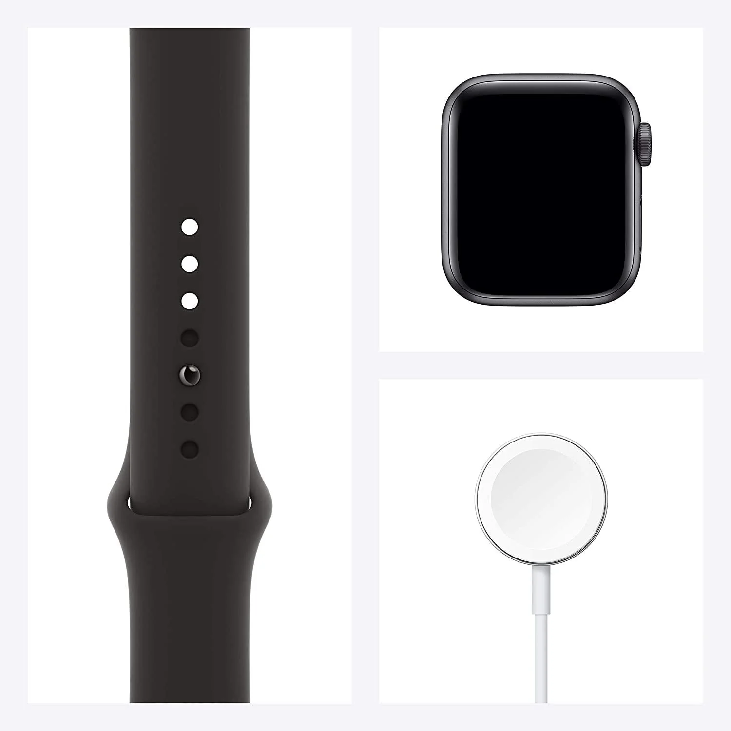 New Apple Watch Series 6 (GPS + Cellular) - Space Grey Aluminium Case with Black Sport Band - Image 6