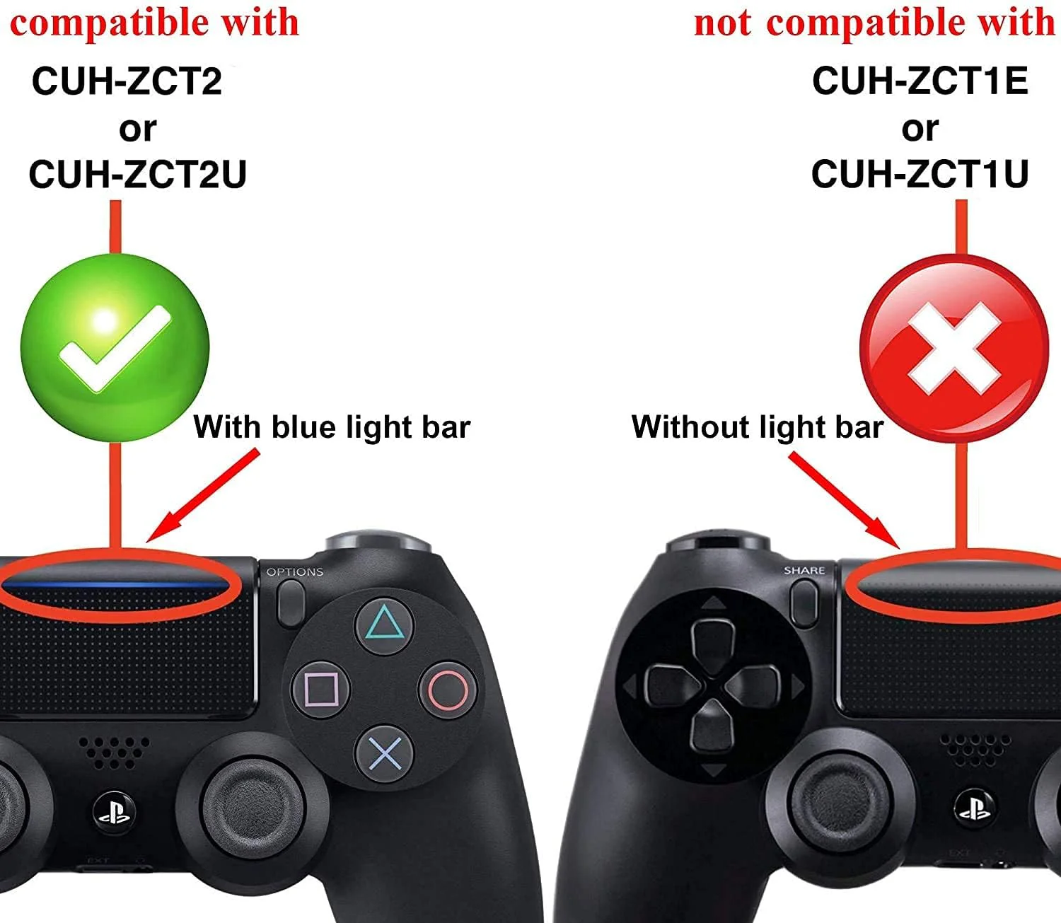 New World for PS4 Controller Battery V2 Battery for PlayStation 4 PS4 Controllers V2 Version 2 JDS/JDM 040/050/055 CUH-ZCT2 or CUH-ZCT2U Series 2nd Gen 2016 Version Small Connector 3.65V 1000mAh - Image 6