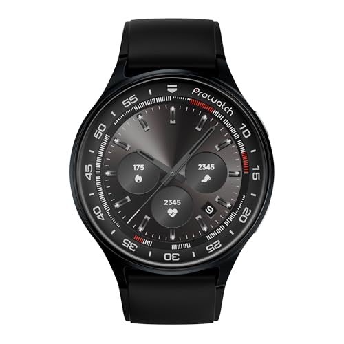 Newly Launched ProWatch Xtreme with Enhanced Fitness Features - 1.43" AMOLED AOD Display | Inbuilt GPS, Altimeter, Barometer & Compass | Body Energy Features| Corning Gorilla Glass 3 (Silicone)