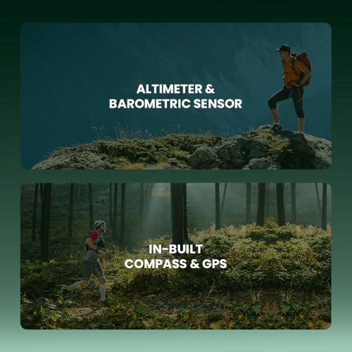Newly Launched ProWatch Xtreme with Enhanced Fitness Features - 1.43" AMOLED AOD Display | Inbuilt GPS, Altimeter, Barometer & Compass | Body Energy Features| Corning Gorilla Glass 3 (Silicone) - Image 5
