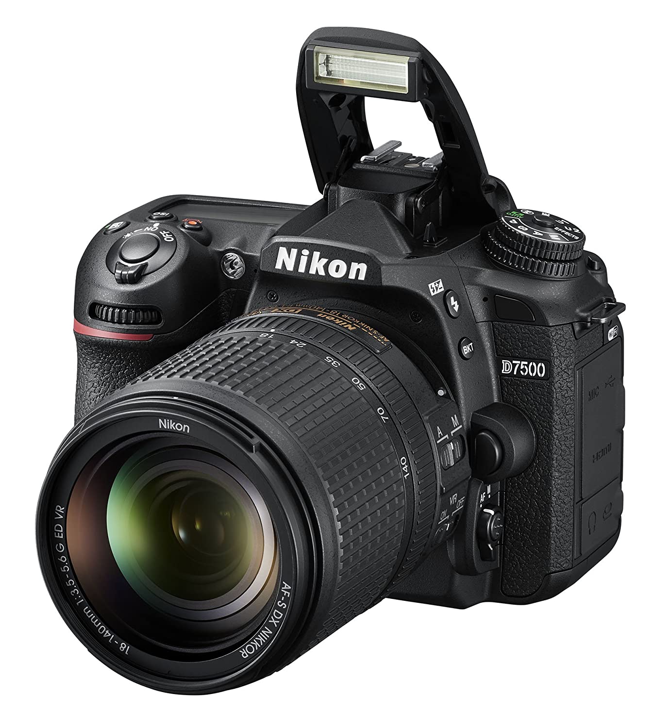 Nikon D7500 20.9MP Digital SLR Camera (Black) with AF-S DX NIKKOR 18-140mm f/3.5-5.6G ED VR Lens - Image 6