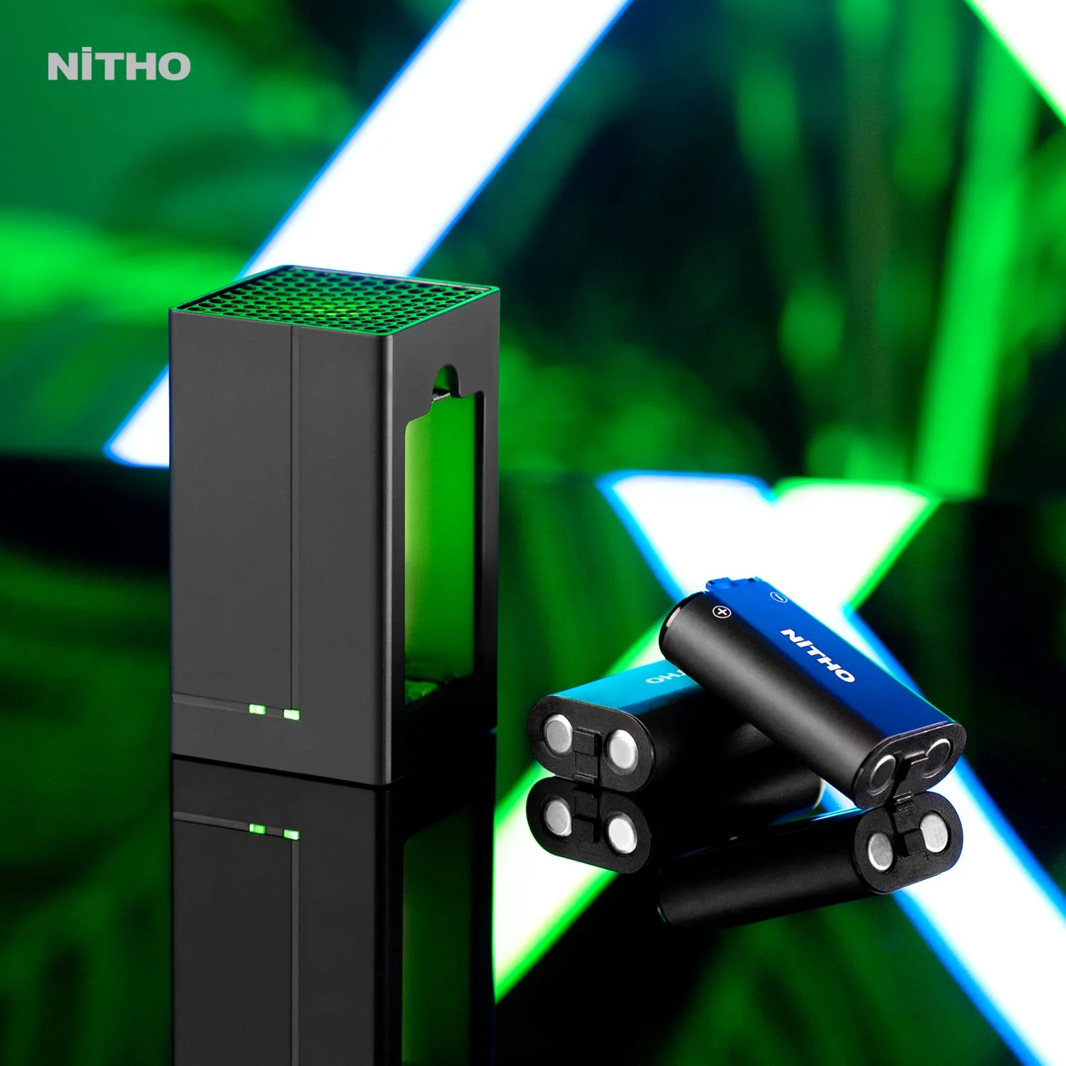 NITHO Controller Battery Pack and Charging Dock, Compatible with Xbox Series X|S, Xbox One/One X/One S Elite, Includes 2 Rechargeable Batteries and USB-C Cable - Image 13