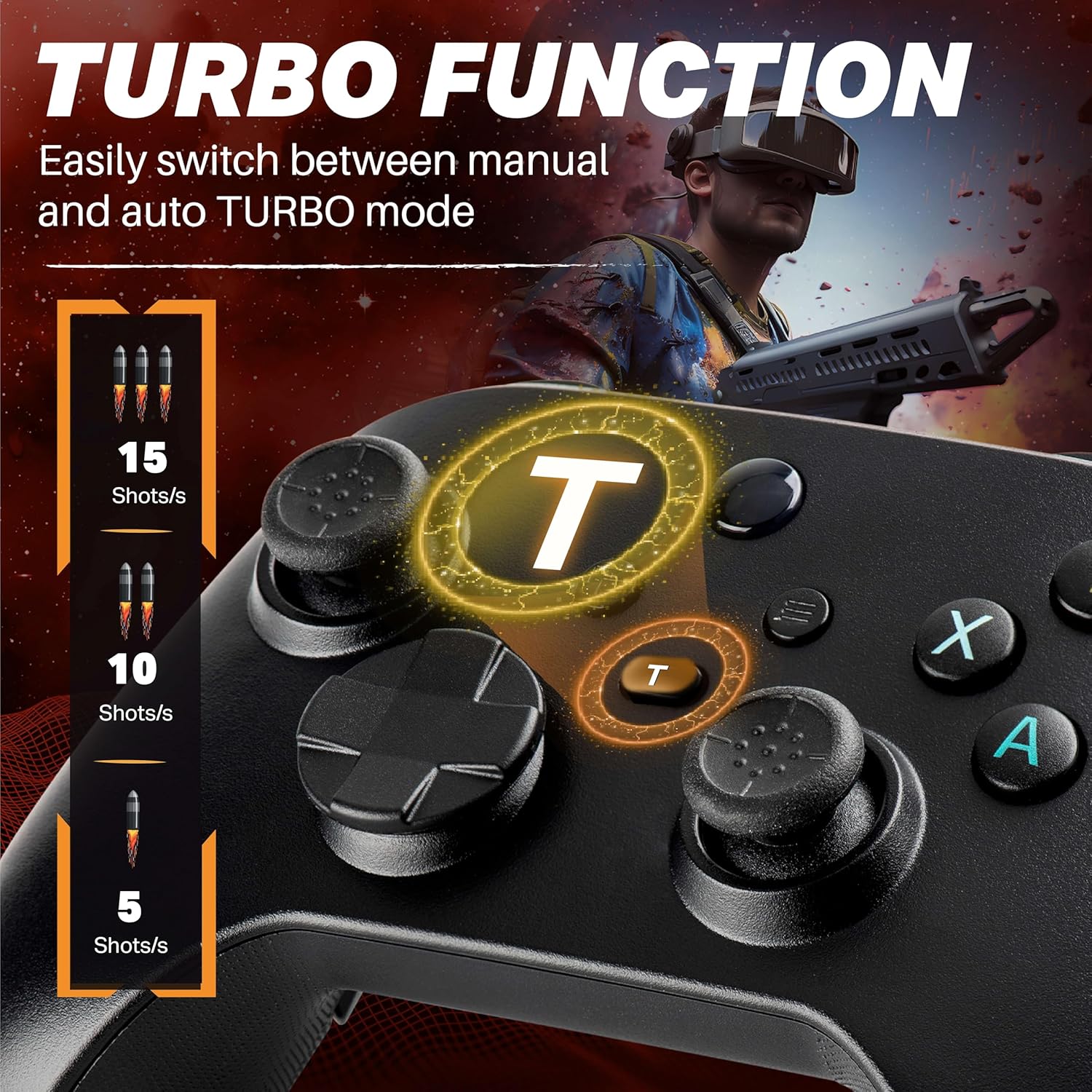 NITHO SMART 2 Wireless Controller for Switch, PC, Android & iOS (Without Receiver) - Image 6