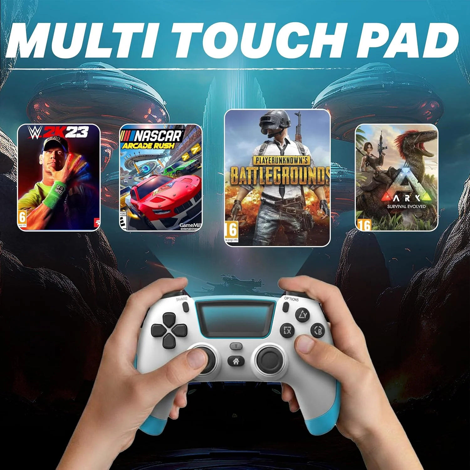 NITHO SMART PS Wireless Controller for PC, PS4, PS3, Android & iOS (Without Receiver) - Image 8