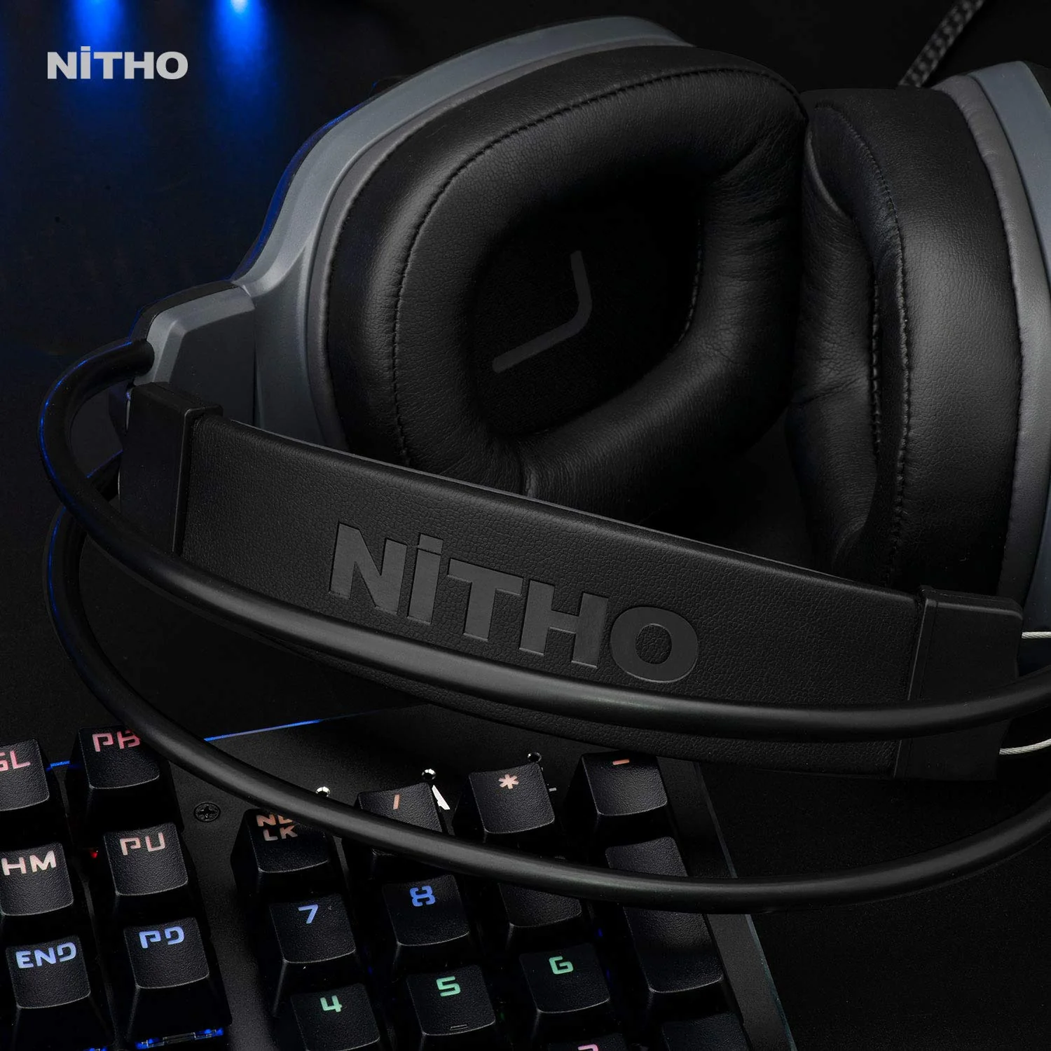 NiTHO TITAN STEREO GAMING Wired Over Ear HEADSET, Compatible with PC/PS4/Xbox One/Switch (PC Adapter Included) - Image 10