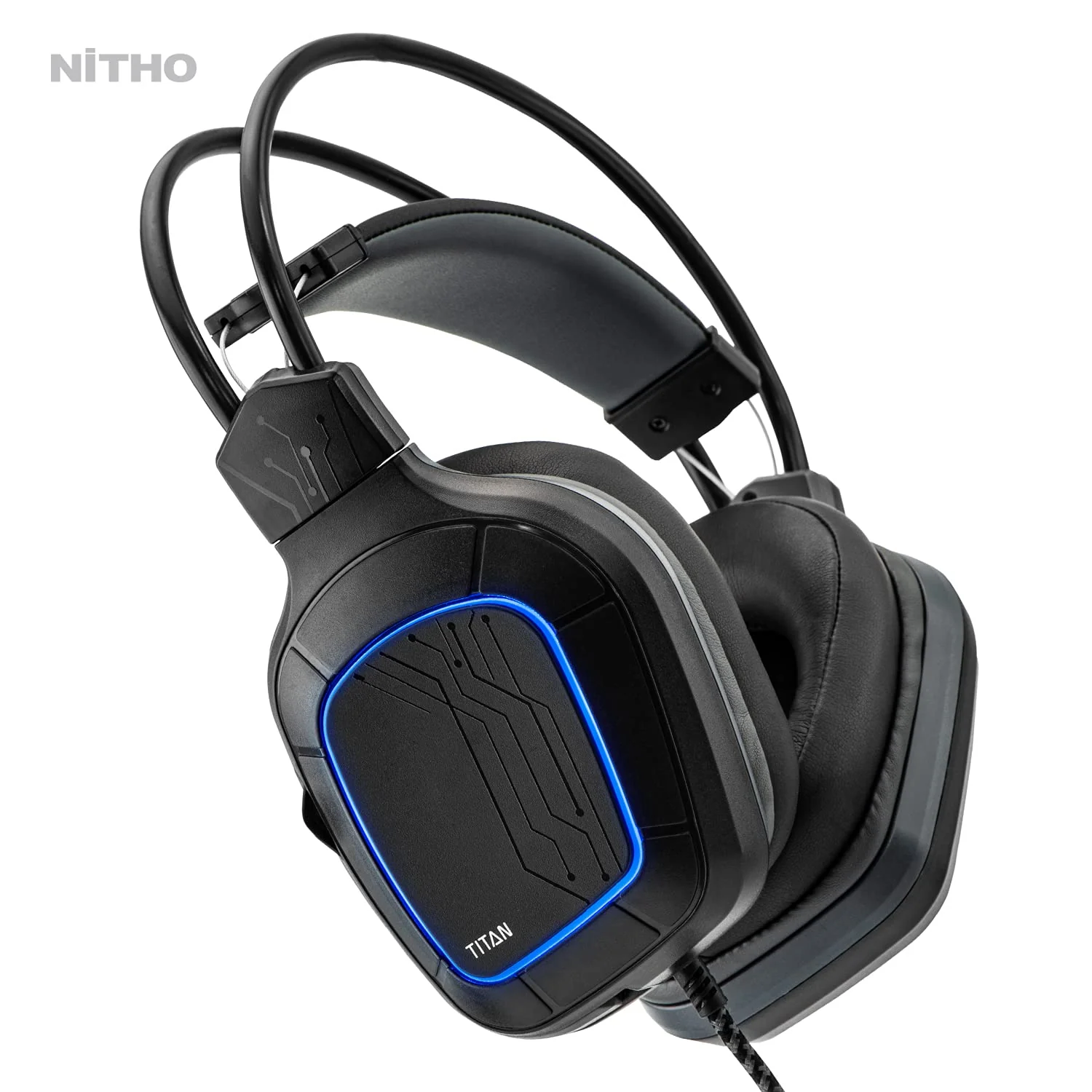 NiTHO TITAN STEREO GAMING Wired Over Ear HEADSET, Compatible with PC/PS4/Xbox One/Switch (PC Adapter Included) - Image 3