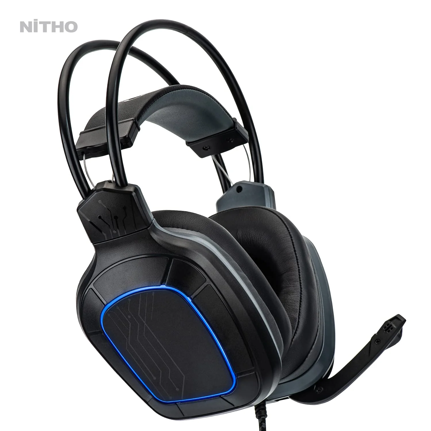 NiTHO TITAN STEREO GAMING Wired Over Ear HEADSET, Compatible with PC/PS4/Xbox One/Switch (PC Adapter Included) - Image 4