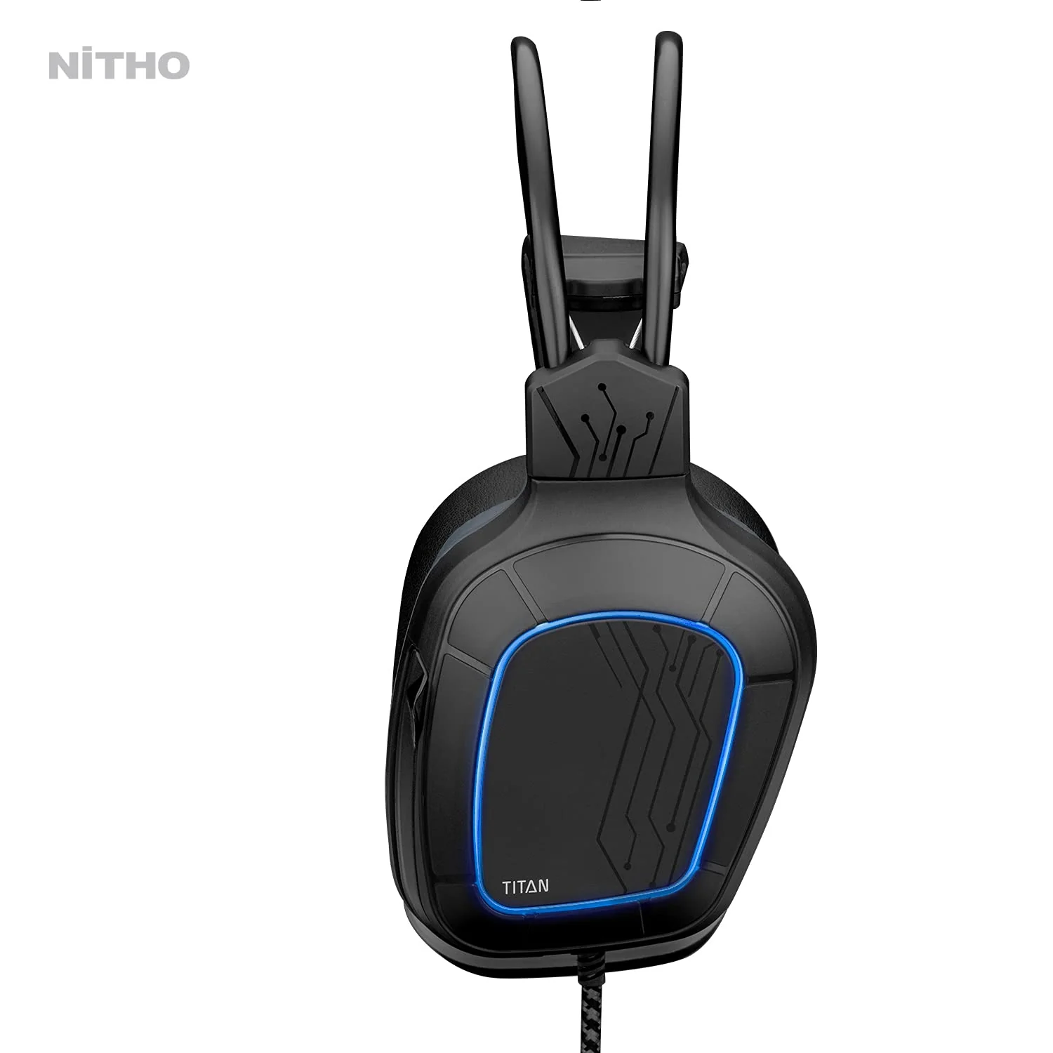 NiTHO TITAN STEREO GAMING Wired Over Ear HEADSET, Compatible with PC/PS4/Xbox One/Switch (PC Adapter Included) - Image 7