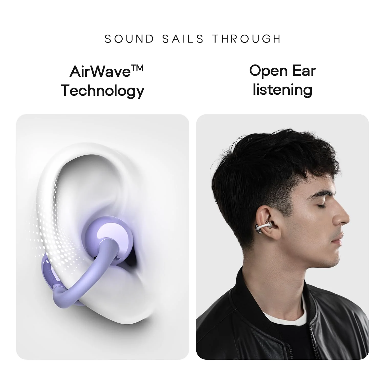 Noise Air Clips Wireless Open Ear Earbuds with Chrome Finish, AirWave™ Technology,Up-to 40H Playtime, Dual Device Pairing, Quad Mic with ENC,12mm Driver,BTv5.4 - Image 5