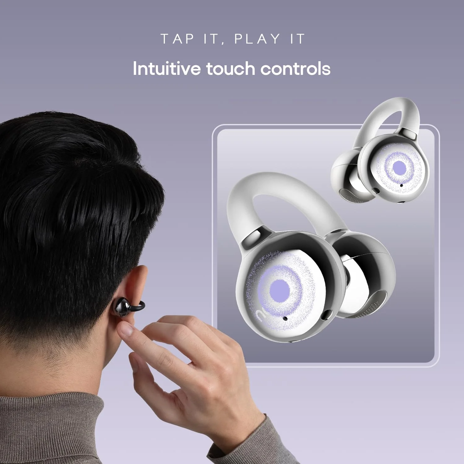 Noise Air Clips Wireless Open Ear Earbuds with Chrome Finish, AirWave™ Technology,Up-to 40H Playtime, Dual Device Pairing, Quad Mic with ENC,12mm Driver,BTv5.4 - Image 7