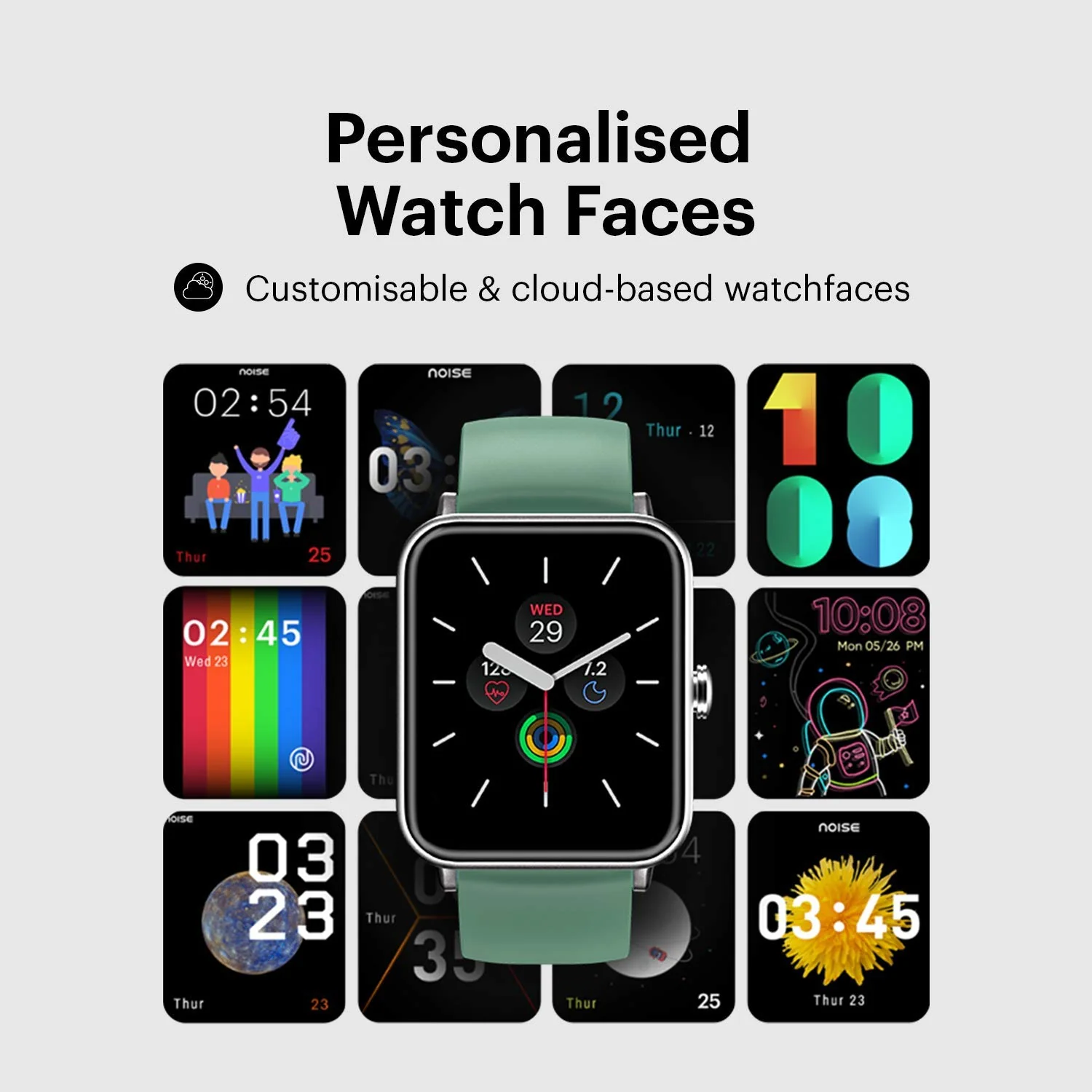 Noise ColorFit Pro 3 Smart Watch, 1.55" HD Display, 10 Day Battery, Waterproof Smartwatch, Auto Recognition Sports Mode, Heart Rate, Spo2, Sleep & Stress Monitor Smartwatch for Men Women - Image 3