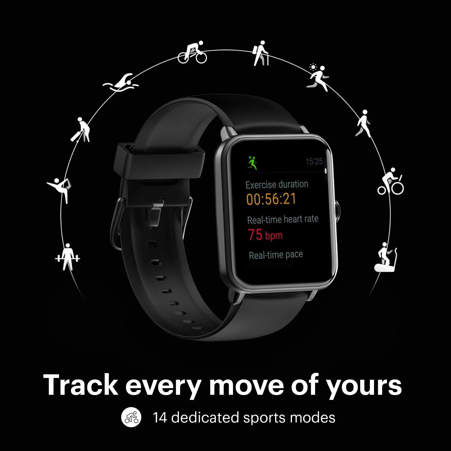 Noise ColorFit Pro 3 Smart Watch, 1.55" HD Display, 10 Day Battery, Waterproof Smartwatch, Auto Recognition Sports Mode, Heart Rate, Spo2, Sleep & Stress Monitor Smartwatch for Men Women - Image 8
