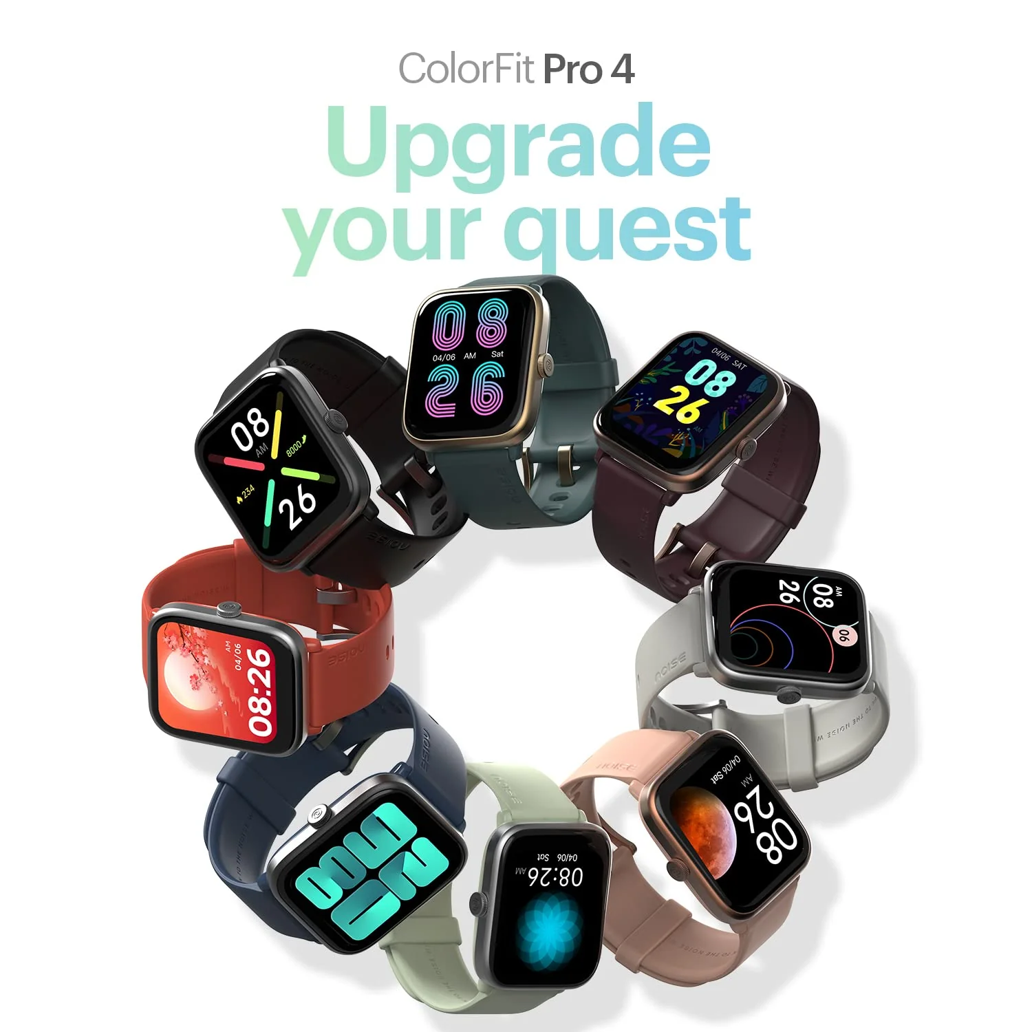 Noise ColorFit Pro 4 Advanced Bluetooth Calling Smart Watch with 1.72" TruView Display, Fully-Functional Digital Crown, 311 PPI, 60Hz Refresh Rate, 500 NITS Brightness (Teal Blue) - Image 10