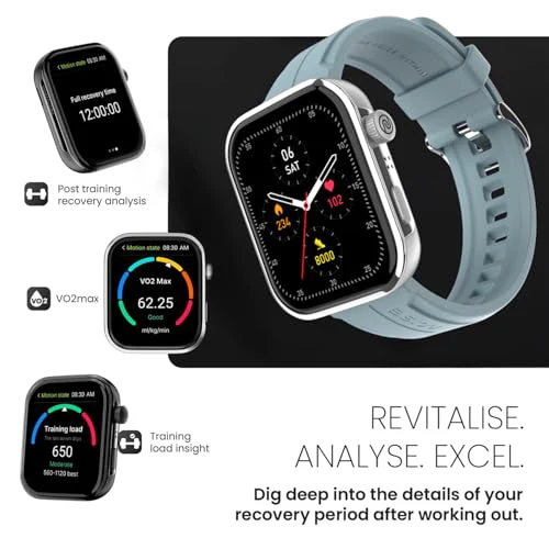 Noise ColorFit Pro 5 Max 1.96" AMOLED Display Smart Watch, BT Calling, Post Training Workout Analysis, VO2 Max, Rapid Health, 5X Faster Data Transfer - Image 2