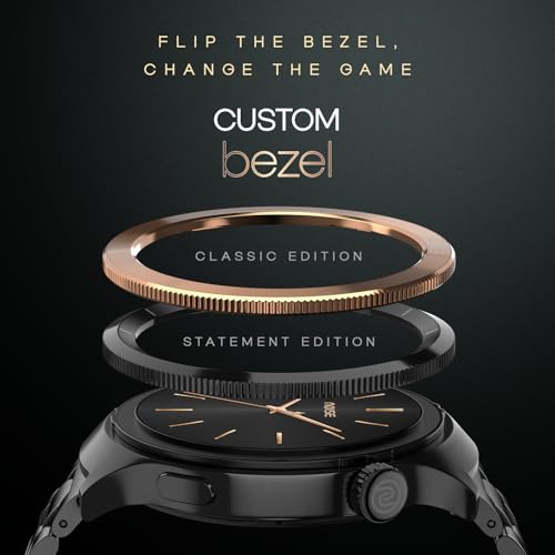 Noise Halo 2 MOD Smart Watch with Swappable Bezel Editions (Classic, Statement), 1.46" AMOLED, Smart Island, BT Calling, Metallic Build, Health Suite, Upto 7 Days Battery (Elite Black) - Image 2