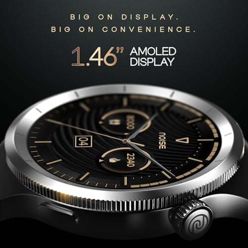 Noise Halo 2 MOD Smart Watch with Swappable Bezel Editions (Classic, Statement), 1.46" AMOLED, Smart Island, BT Calling, Metallic Build, Health Suite, Upto 7 Days Battery (Elite Black) - Image 5