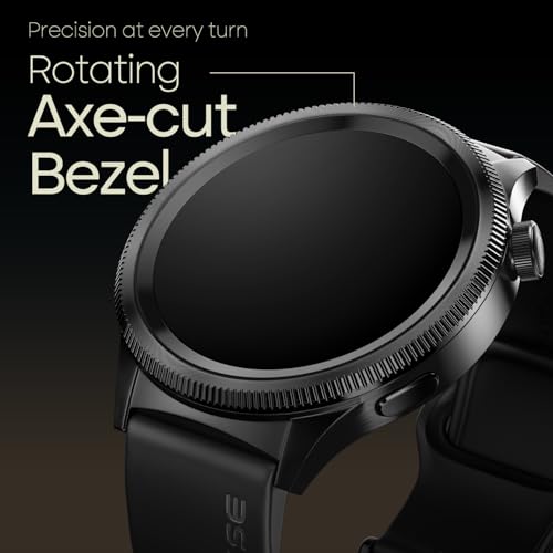 Noise Newly Launched Halo 2 Smart Watch 1st Ever Functional Rotating Dial (Axe-Cut Bezel), 1.43" AMOLED, Stainless Steel Build, Custom Transition Effects, BT Calling, Health Suite (Jet Black) - Image 3
