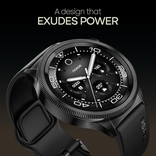 Noise Newly Launched Halo 2 Smart Watch 1st Ever Functional Rotating Dial (Axe-Cut Bezel), 1.43" AMOLED, Stainless Steel Build, Custom Transition Effects, BT Calling, Health Suite (Jet Black) - Image 6