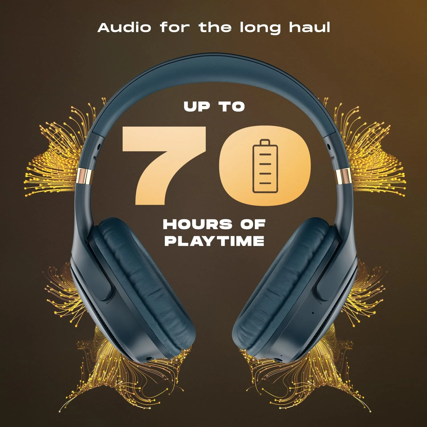 Noise Newly Launched Three Wireless On-Ear Headphones with 70H Playtime, 40mm Driver, Low Latency(up to 45ms),Dual Pairing, BT v5.3 - Image 3