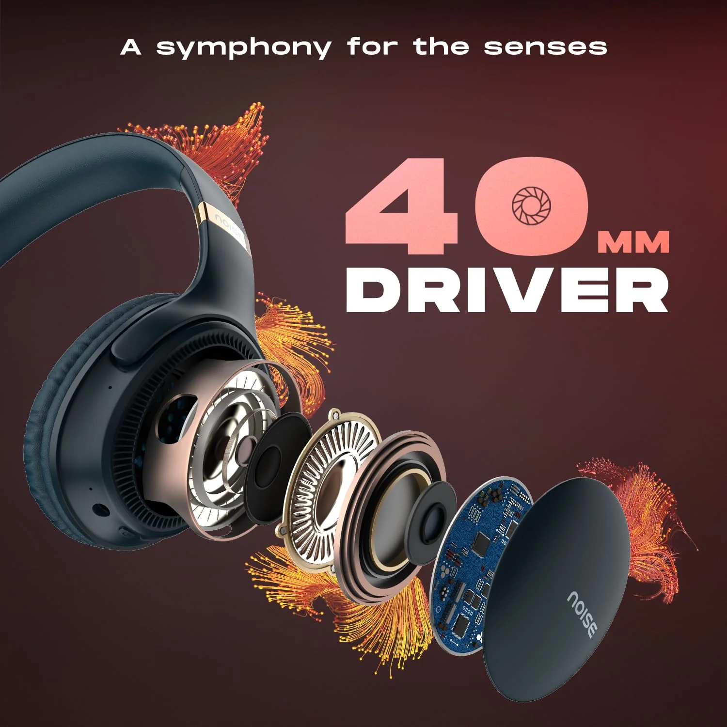 Noise Newly Launched Three Wireless On-Ear Headphones with 70H Playtime, 40mm Driver, Low Latency(up to 45ms),Dual Pairing, BT v5.3 - Image 5
