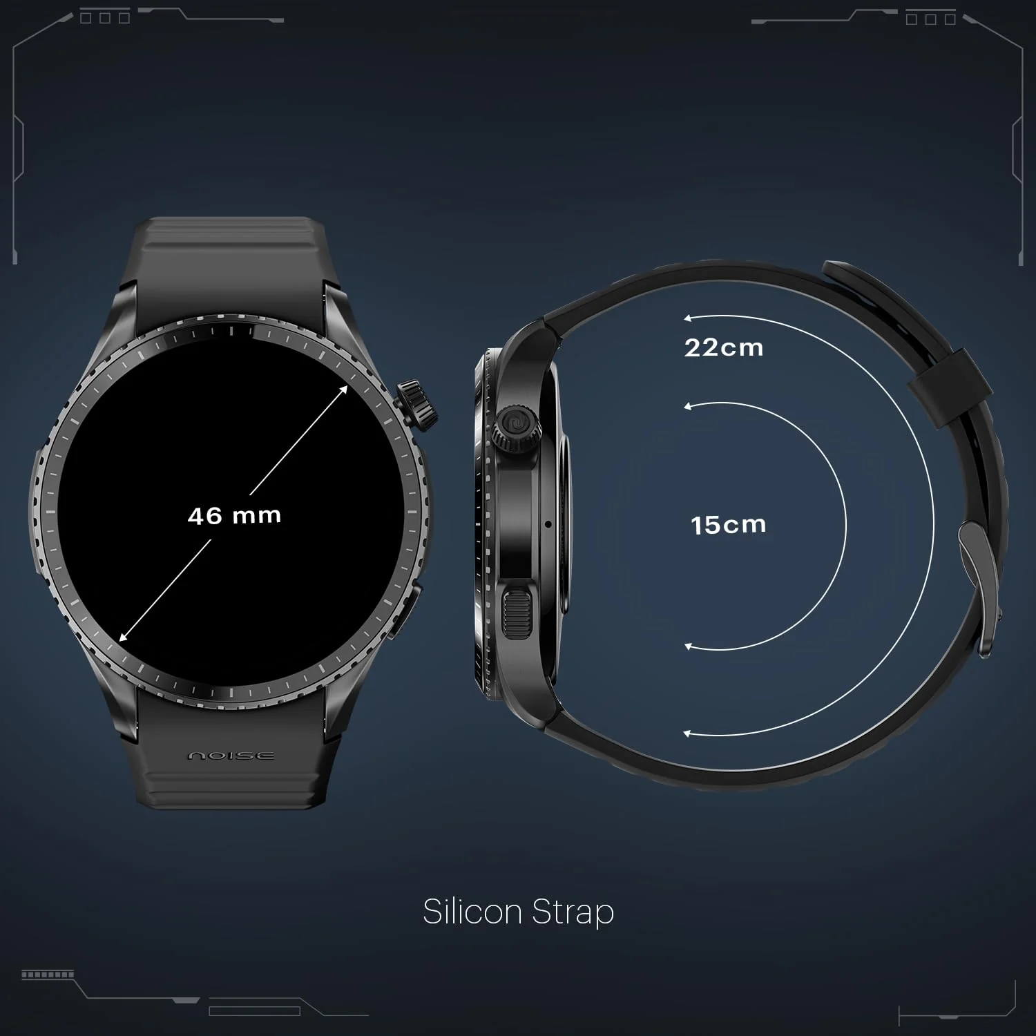 Noise Origin Smart Watch Smoothest UI Experience (New Nebula UI) & EN 1 Processor, 1.46" ApexVision AMOLED Display, Stainless Steel, Contour-Cut Design, Fitness Age, Fast Charging - Image 8