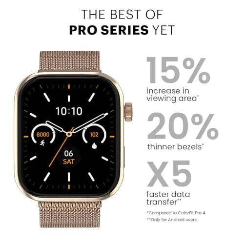 Noise Pro 5 Smart Watch with 1.85" AMOLED Display, BT Calling, New DIY Watch Faces, Ultra Personalization with Smart Dock, Productivity Suite, 100 Sports Modes and More - Image 6