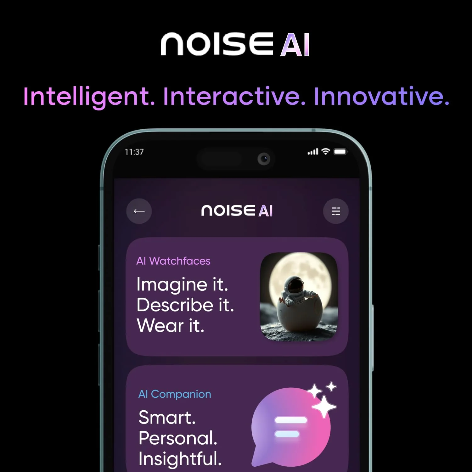 Noise Pro 6 Max Smart Watch:Intelligent AI, Endless AI Watch Faces, AI Companion, 1.96” AMOLED, Stainless Steel Build, Built-in GPS, 5 ATM, EN2 Processor, for iOS & Android(Brown Titanium) - Image 2