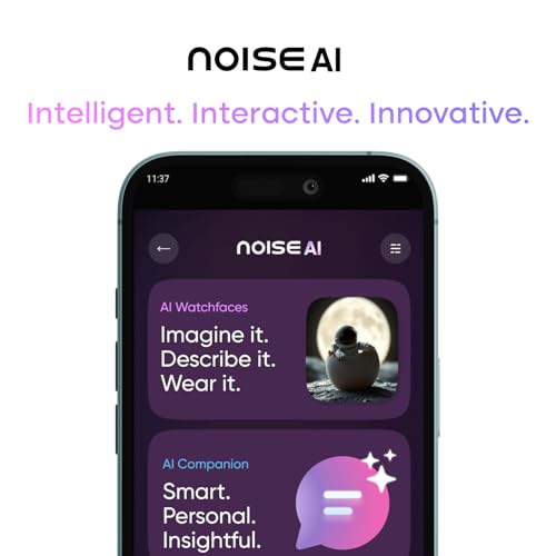 Noise Pro 6 Smart Watch:Intelligent AI, Endless AI Watch Faces, AI Companion, 1.85" AMOLED, EN2 Processor, Nebula UI 2.0, Emergency SOS, Compatible with iOS & Android (Vineyard Weave) - Image 2