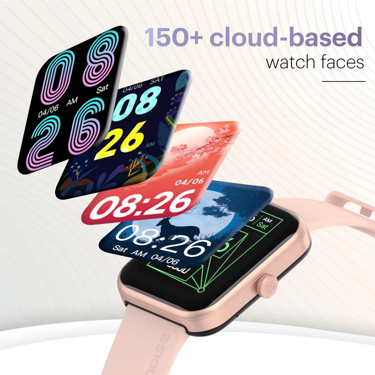 Noise Pulse 2 Max 1.85" Display, Bluetooth Calling Smart Watch, 10 Days Battery, 550 NITS Brightness, Smart DND, 100 Sports Modes, Smartwatch for Men and Women (Jet Black) - Image 6