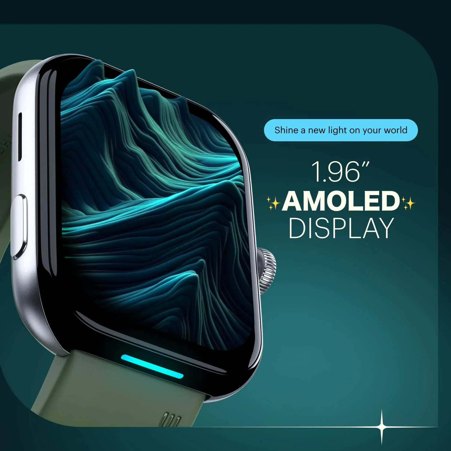 Noise Ultra 3 Luminary with India's 1st Ever Personalised Notification Alerts (Lumilert), 1.96" AMOLED Display, Premium Metallic Dial, Send Upto 5 Emojis (Lumiping), Health Suite (Vintage Brown) - Image 5