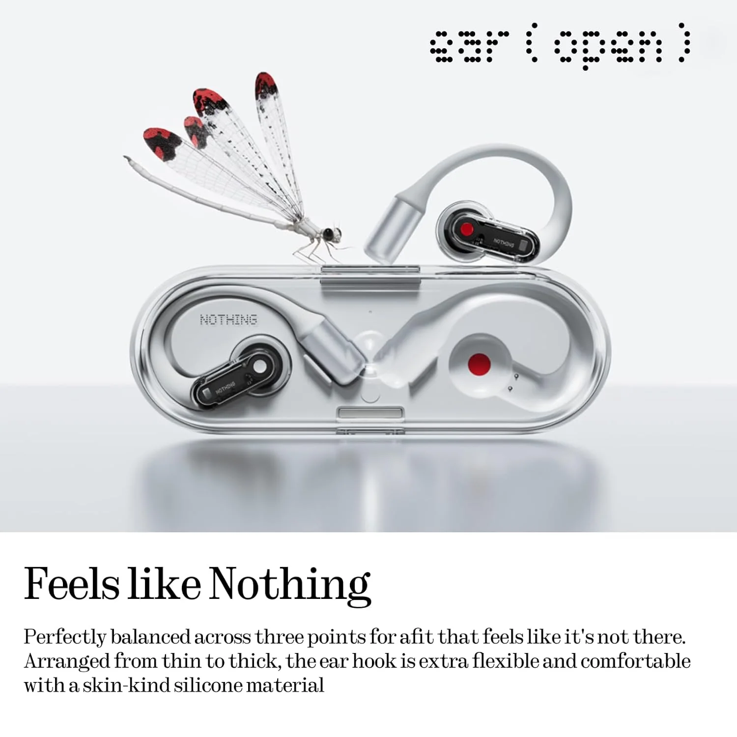 Nothing Ear (Open) Open-Ear Headphones, Earbuds with Earhooks, Clear Voice Technology with 2 Mics, BT 5.3, Fast Charging, Compatible with iPhone & Android -White - Image 3