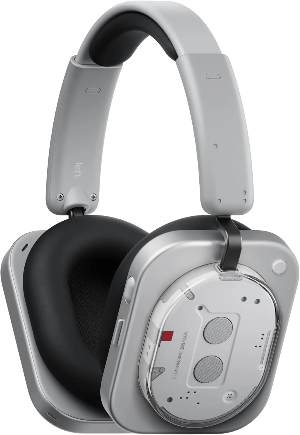 Nothing Headphone (1) Hybrid Active Noise Cancelling Headphones, Wireless Over-Ear Headphones with 6 Mics, 80Hrs Playtime, Hi-Res Audio, KEF-Tuned, Spatial Sound, Comfort Fit & Fast Charging White