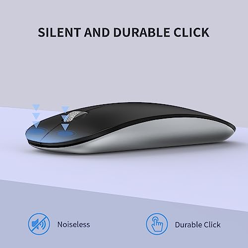 Offbeat - Atom Dual Bluetooth 5.1+5.1 & 2.4Ghz Wireless, Type-C Rechargeable Silent Click Mouse, Triple Device connectivity Windows, Mac, iOS, Android - Image 2