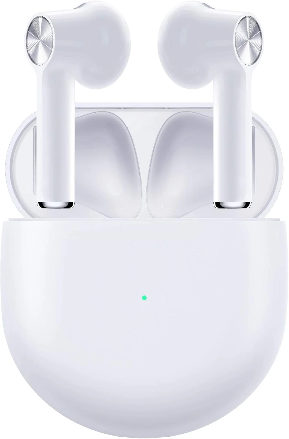 OnePlus Buds - True Wireless Earbuds with Charging Case, White - Fast Charging, Long Battery Life and Deep Bass