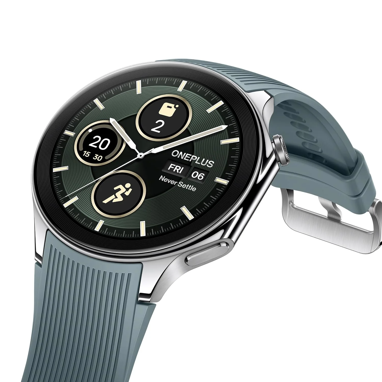 OnePlus Watch 2 with Wear OS 4,Snapdragon W5 Chipset,Upto 100hrs battery life,1.43’’ AMOLED Display,Stainless Steel & Sapphire Crystal build,Dual Frequency GPS,5 ATM, IP68 & BT Calling - Image 4