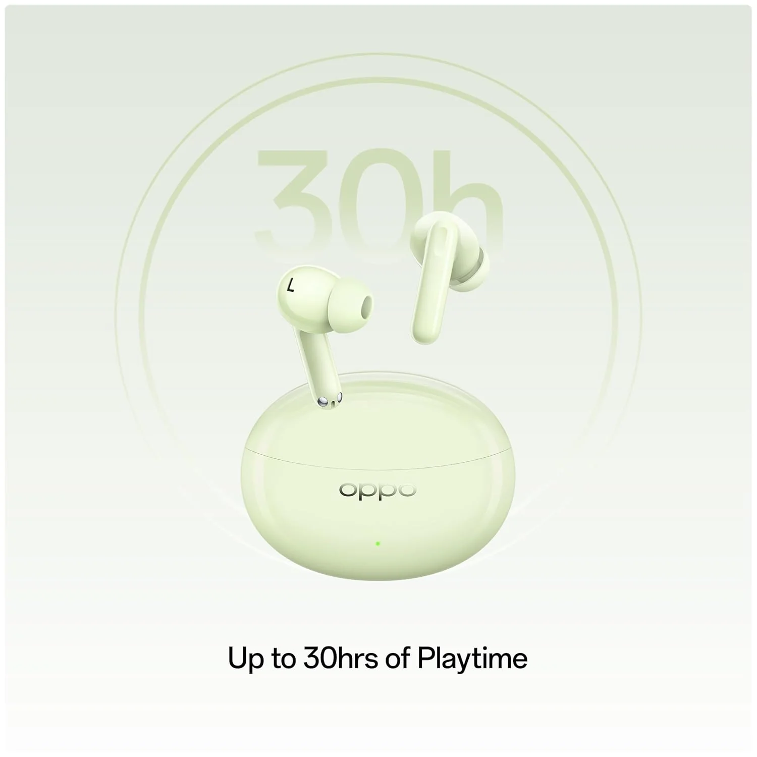 OPPO Enco Air3 Pro True Wireless in Ear Earbuds with Industry First Composite Bamboo Fiber, 49dB ANC, 30H Playtime, 47ms Ultra Low Latency,Fast Charge,BT 5.3 (Green) - Image 5