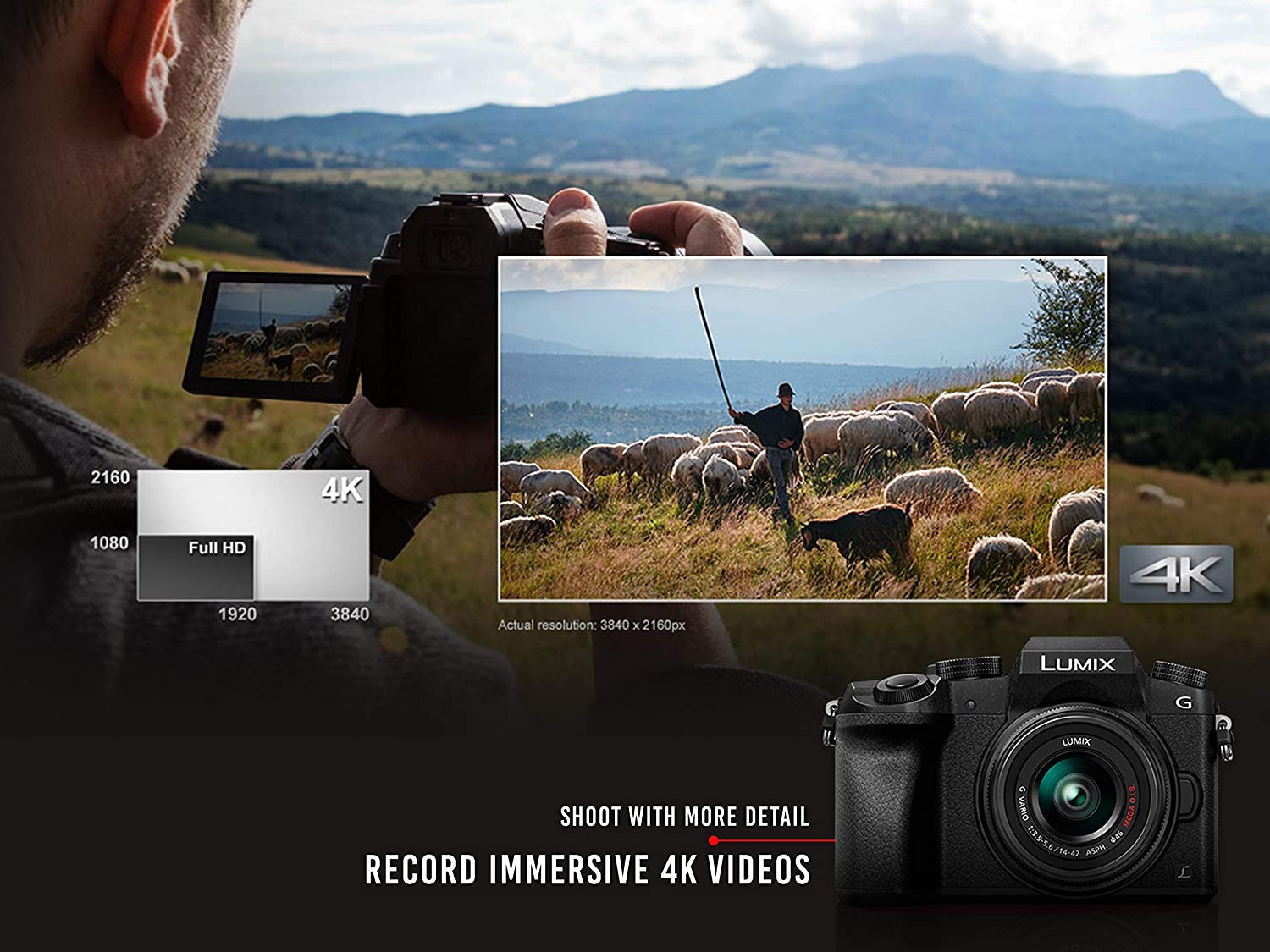 Panasonic LUMIX G7 16.00 MP 4K Mirrorless Interchangeable Lens Camera Kit with 14-42 mm Lens (Black) - Image 6